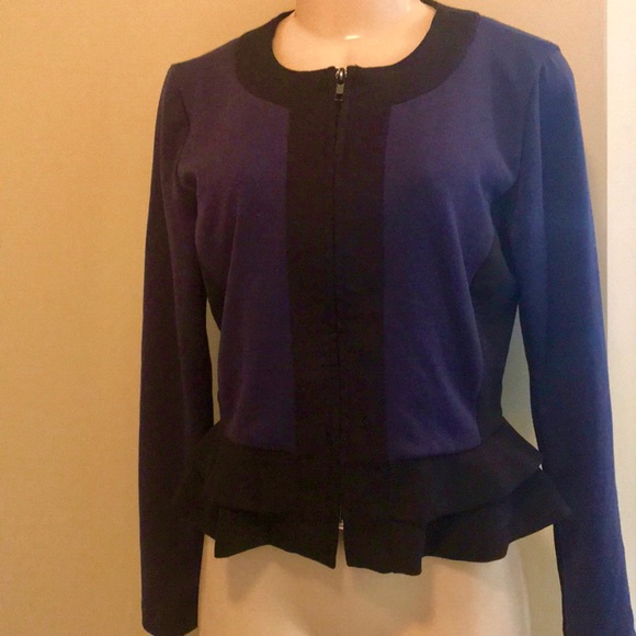 Cute front Blue and Black Blazer - Picture 1 of 4